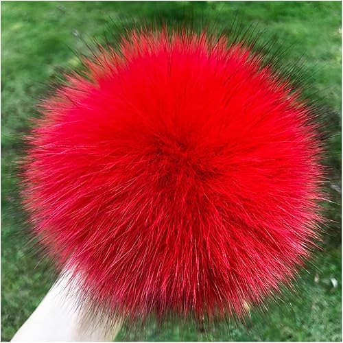 Cozylkx Boules De Pompons En Fausse Fourrure Avec Bouton Pression, Pompons Moelleux De 15cm, Pompons En Fausse Fourrure Amovibles Pour Bonnet Tricoté, Chaussures, Foulards - Nail Gallerys