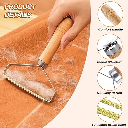2 Pcs Brosse Anti Poils Chien Chat Animaux,Rasoir Anti Bouloche Manuel,Portable Nettoyeur de Peluche Lint Remover pour Tapis,Animaux Domestiques,Vetements,Canapes - Nail Gallerys