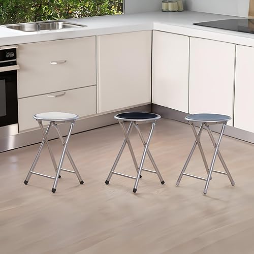 7H SEVEN HOUSE Lot de 4 Tabourets Pliables Bas 30 x 31 x 45 cm 7house - Nail Gallerys