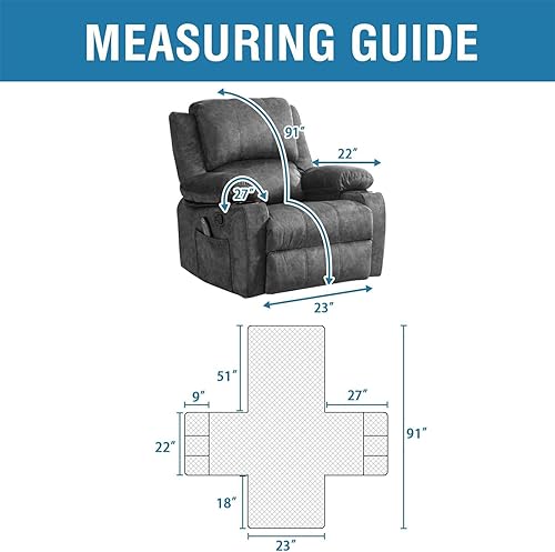 BXFUL Housse de Fauteuil inclinable 2/3 Places, 100% imperméable Housse de Canapé Antidérapant Protecteur pour Meubles de Salon Contre Les Chiens, Animaux et Enfants (Kaki,2 Places) - Nail Gallerys