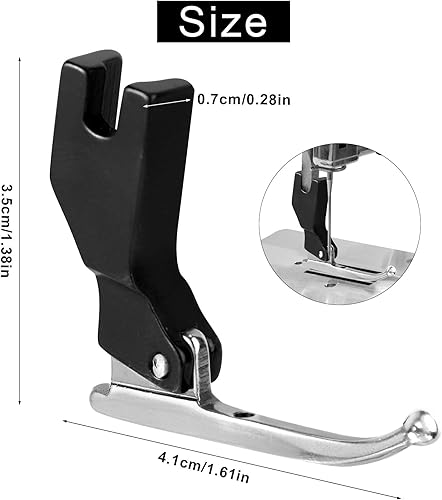 Lyreh P369 Pied-de-Biche pour Robe de Mariée, Pied Presseur Perles à Paillettes, Accessoire Machine à Coudre Spécialisée pour Juki Brother Machines à Coudre Point Noué à Aiguille Unique Autres Marques - Nail Gallerys