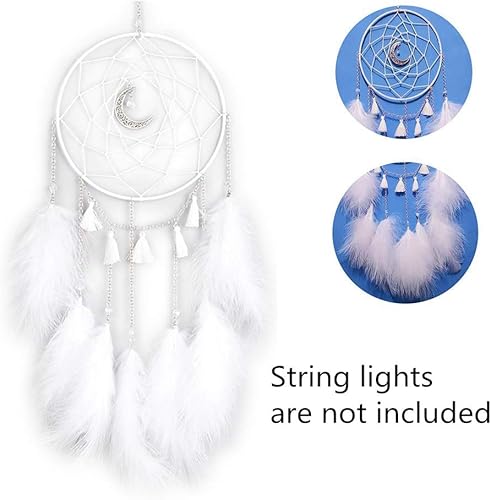 Byou Attrape-rêves,Capteur de Rêves Fait Main avec des Plumes Décoration Ornement Suspendu pour Décoration Chambre Voiture - Nail Gallerys