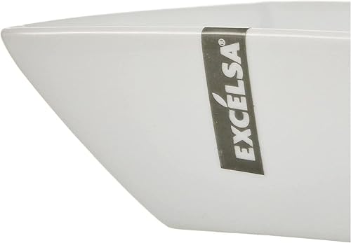 Excelsa White Home Saladier Carré, 23 x 23 cm, Porcelaine, Blanc - Nail Gallerys