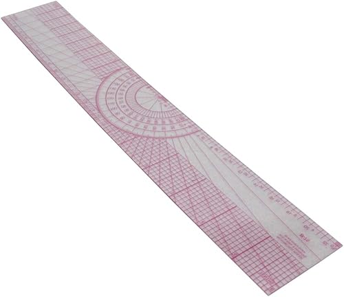Utoolmart Règle de couture en plastique de 30 cm - Double face - Haute précision - Pour vêtements et dessin - Nail Gallerys