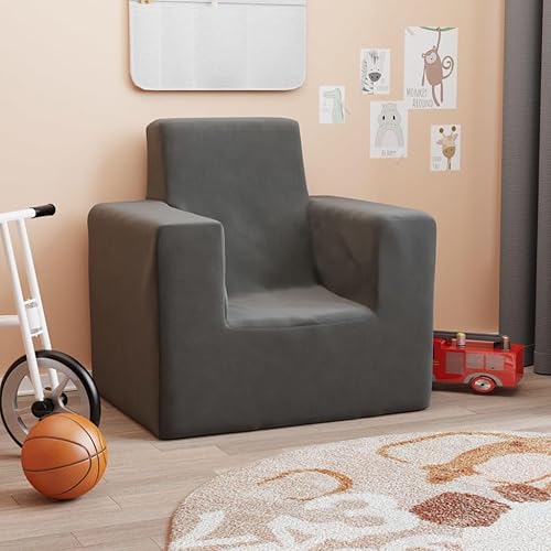 vidaXL Canapé pour Enfants Mini Canapé Fauteuil Tout-Petits Meuble de Chambre à Coucher pour Enfants Maison Intérieur Crème Peluche Douce - Nail Gallerys