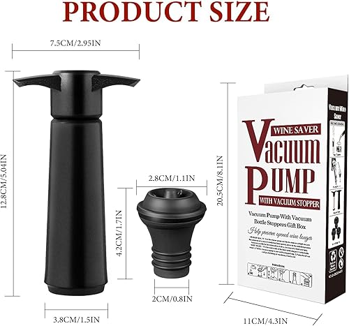 Pompe à vin avec 4 bouchons à vide, pompe vin, bouchon de bouteille de vin réutilisable pour conserver la fraîcheur du vin - Nail Gallerys