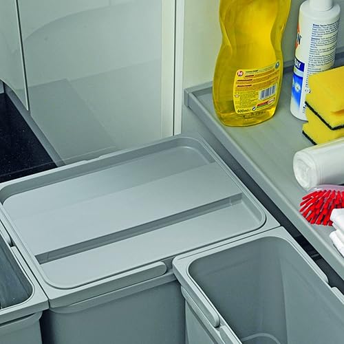 SO-TECH® Couvercle pour Seau de 4,2/5,5 ou 8 Litres eins2vier Tri Déchets Poubelle de Cuisine Tri Matières Recyclables - Nail Gallerys