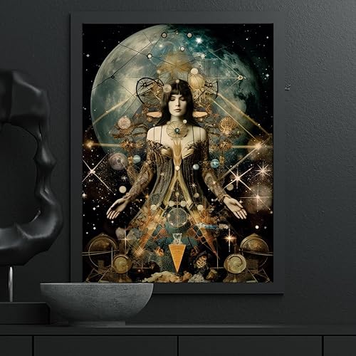 Papier de riz Blanc Surréaliste, 29 x 40cm (1pc) - pour meubles Poster Craft Decoupage by CRAFT KREATIVELY - Nail Gallerys