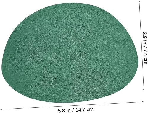 pistro Lot de 2 demi-boules en mousse florale pour centres de table, demi-sphères en mousse pour bouquets de mariage, mousse florale absorbante pour banquets, mousse florale verte facile à couper pour - Nail Gallerys