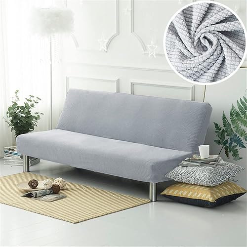 Surwin Housse de Clic Clac Couleur Unie élastique Canapé 2/3 Places, Housse de Canapé sans Accoudoir Couverture de Canapé-lit Universel Tout Couvert Canapé Pliant Protecteur (190-230cm,Vert Clair) - Nail Gallerys