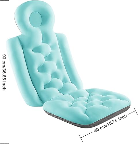 Baignoire de Coussin de Bain, Coussin de Bain Complet Ergonomique pour le Corps, Matelas de Bain Spa Antidérapant Doux, Excellent Support Dorsal pour les Accessoires de Spa pour Adultes - Nail Gallerys