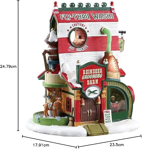 Lemax – Reindeer Grooming Barn - Nail Gallerys