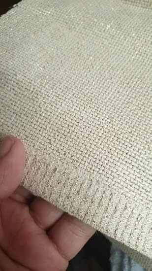 Toile Aida,Tissu Broderie Tissu à broder Aida 14ST 14CT Point de croix Toile Tissu Doré (Size : 135x100cm) - Nail Gallerys