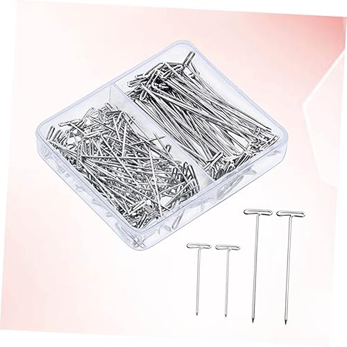 Angoily 300 Pièces Aiguille de Fixation de épingles en T Simples pour goupilles en T en métal modèle t-pin t-pins Silver - Nail Gallerys