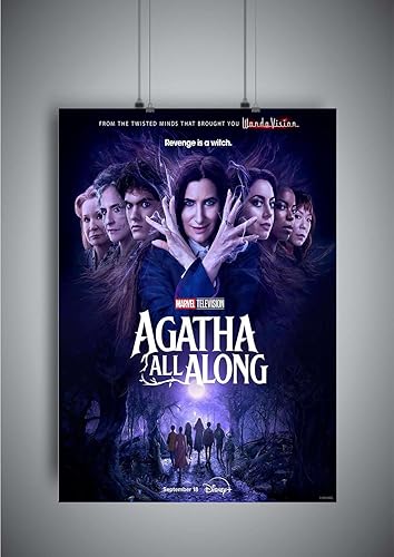 Poster affiche Agatha All Along Kathryn Hahn Classic Movie Original Film - Nail Gallerys