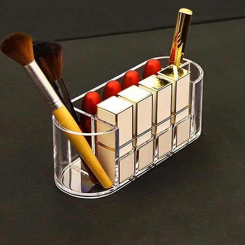 oupados Boite Rangement Maquillage Pratique Organisateur De Maquillage Organisateur Cosmétique Acrylique Convient Pour Ranger Du Rouge À Lèvres Des Pinceaux De Maquillage 17.5×6.3×6.5cm - Nail Gallerys
