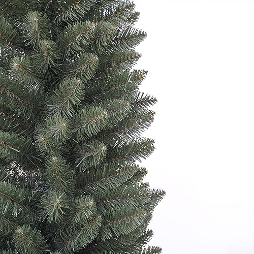 Arbre de Noël Slim pin enneigé 210 cm Super épais réaliste Ouverture Parapluie diamètre 76 cm (neigé) - Nail Gallerys