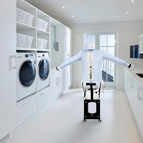 EOLO RepaSSecheur Repasse Sèche automatiquement chemises chemisiers Rafraîchir vêtements avec air froid Repassage vertical professionnel Base de support avec 4 roues Garantie 5 ans SA11 - Nail Gallerys
