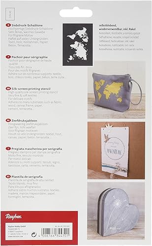 Rayher 45100000 Pochoir World Map A5 - Nail Gallerys