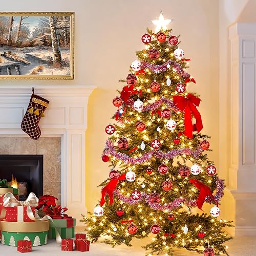 Boule de Noel, 16 Pièce Decoration Noel Boules de Sapin de Noël À Suspendre 6cm Boule de Noel Rouge Decoration Noel Extérieur ou Intérieure pour Noël Mariage Fête Danniversaire Decoration Noel Sapin - Nail Gallerys