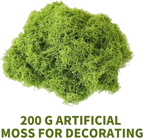 Kunstmoos 200g - Mousse Artificielle Réaliste pour Décoration Intérieure et Extérieure DIY Modélisme et Créations Florales - Nail Gallerys