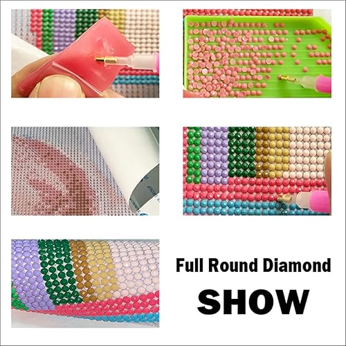 5D Diamond Painting by Number Kits for Adults Chien Pinscher DIY Plein Forage Diamant Peinture Strass Broderie Point De Croix Arts Artisanat pour La Maison Décoration Murale 25x30cm/10x12inch Round - Nail Gallerys