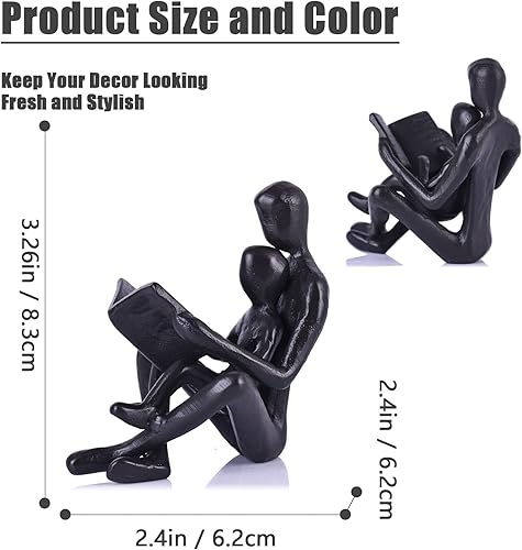 GAOSHENG Statue de famille en fonte pour décoration de la maison, cadeaux pour les parents, petites figurines de famille, beauté significative pour la fête des mères et la fête des pères, maman, papa, - Nail Gallerys