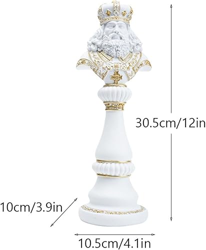 Sharplace Sculpture de statue d'échecs décorative Collectible artisanat Résine artistique Figurine Ornement de table pour la maison de bureau, Cheval - Nail Gallerys