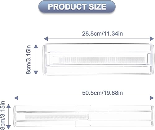 Flearitzo Lot de 6 Séparateurs de Tiroirs de Cuisine - Separateur Tiroirs Réglable en Plastique - Organisateur Diviseurs de Tiroir Réglable pour Cuisine Commodes Salle de Bain (28.5-50cm) - Nail Gallerys