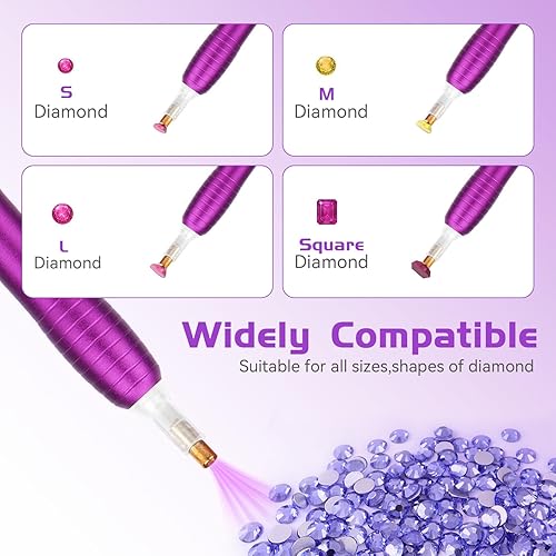 Stylo de peinture diamant électrique avec plateau de rangement, accessoires de peinture au diamant, forte aspiration réglable et pas besoin de cire, outils d'art pour le bricolage - Nail Gallerys