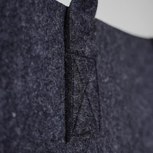 MC-Trend Sac en feutre noir pour bois de cheminée, panier à provisions, journaux, bois de cheminée, 50 x 25 x 25 cm - Nail Gallerys