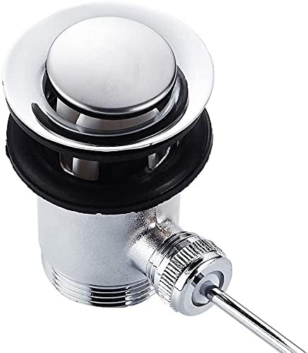 Beenle-Icey Bonde de lavabo avec trop-plein, tirette, bonde de vidage pour lavabo, chromée, bonde excentrique, bouchon de lavabo, 1 1/4, pour lavabo - Nail Gallerys