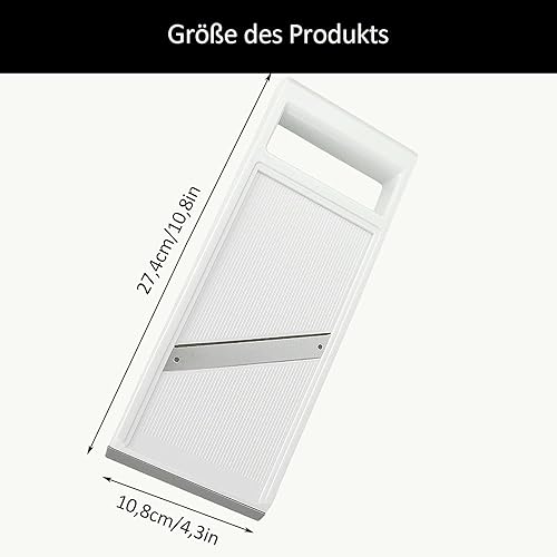 Mandoline Trancheuse, Coupe Légumes Et Aliments De Cuisine Réglable, Réutilisable Trancheuse Fine, Trancheuse Manuelle à Chips, Coupe Légumes Coupe Légumes Manuelle, Pour Concombre, Pomme de Terre - Nail Gallerys