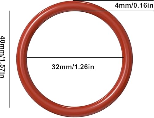 Lot de 7 joints toriques pour pièces de rechange Philips - Joint d'étanchéité en silicone - Groupe d'infusion - Valve d'écoulement - Compatible avec machines à café Saeco Latte (C) - Nail Gallerys