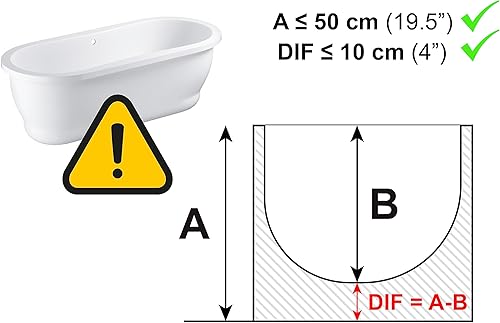 Pepe Mobility - Banc Baignoire Adulte avec Accoudoir Rembourré, Siège Réglable Hauteur, Transfert Antidérapant, Personnes Âgées - Nail Gallerys
