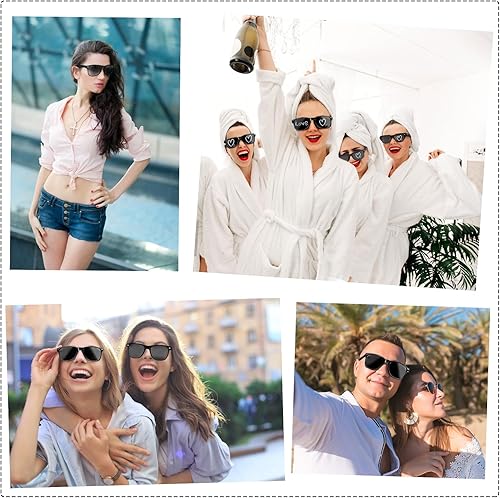 Lunettes de Soleil Vintage Lunettes Rétro pour Femmes Hommes Enfants Shopping Voyages Costume de Mariage Accessoires Noir 10 Paires - Nail Gallerys