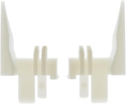 cyclingcolors 2x Tulipe volet roulant Eclipse Oxxo pour lames de 7 à 9mm PVC blanc Entoinnoir Rail de guidage Universel Protection Fenêtre Store Accessoire - Nail Gallerys