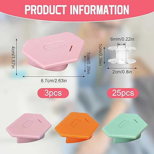 Samamoca 3 Guide De Couture Magnétique Multifonction avec Échelle,Guide des Tailles Couture Magnétique,Couture Magnétiques Polygonaux,Sewing Guide Accessories,Magnetic Seam Guide - Nail Gallerys