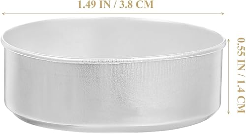 Healifty Lot de 200 bougeoirs en aluminium pour bougie chauffe-plat - Pour fabrication de bougies - Argenté - Nail Gallerys