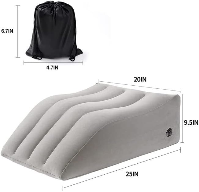 Coussins RelèVe-Jambes Gonflable, Oreiller D'éLéVation des Jambes, Oreillers CompenséS Gonflables, Coussin Jambes SuréLevé pour le Gonflement, AméLiore la Circulation Injury Recovery Sleeping - Nail Gallerys