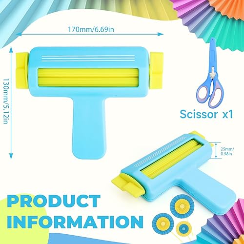 NCTNCX Pince à sertir en papier avec effet ondulé pour scrapbooking et projets de bricolage (bleu) - Nail Gallerys