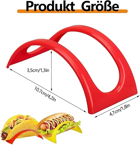 thirei Lot de 32 supports pour tacos - En plastique rigide - Pour restaurant, maison - Nail Gallerys