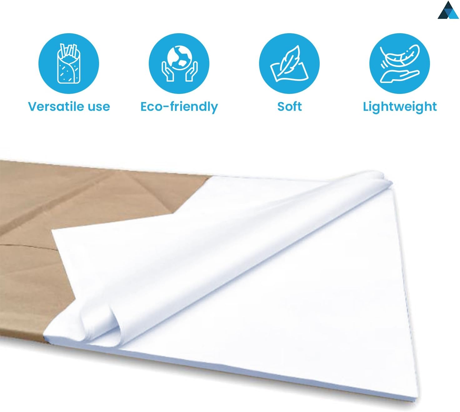 Nationwide Paper Lot de 500 feuilles de papier de soie blanc sans acide 450 x 700 mm - Nail Gallerys