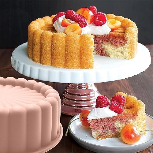 Zhenghebuy Moule Gateau Silicone Rond 20cm,Antiadhésif Moule a Gateau Rrond Silicone,Moule Silicone Patisserie Rond,Réutilisable Moule à Gâteau Cannelé pour Cheesecake,Brownie,Chocolat - Nail Gallerys