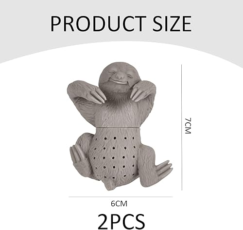Infuseur À Thé Paresseux 2 Pièces, Passoire À Thé En Vrac, Infuseur À Thé En Silicone Durable, Passoire À Thé Réutilisable, Petit Cadeau Amusant - Nail Gallerys