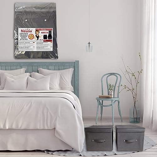 Neusu Boîte De Rangement Pliable (Noir, 30 litres 40x30x25cm, Lot de 2) - Nail Gallerys