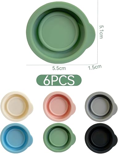 SGSCFG Bouchon De Bouteille De Lait en Verre en 6 Parties, Bonnet De Remplacement en Silicone, Bouchon De Bouteille Réutilisable, Bonnet De Boisson Scellée. - Nail Gallerys