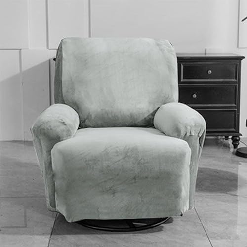 Housse élastique épaisse pour fauteuil inclinable - Tissu de protection parfait pour l'entretien des meubles de maison (gris clair) - Nail Gallerys