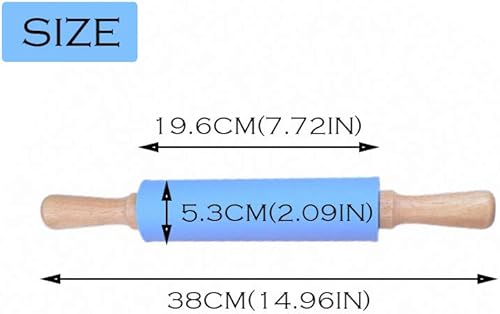 Rouleau à pâte en bois massif pour rouleau à pâtisserie - Nail Gallerys
