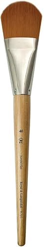 Royal & Langnickel, Jumbo Brush, Medium Gold Taklon, Filbert 50, R905-50 - Nail Gallerys